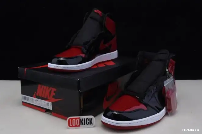 High 555088-063 Patent Bred Jordan 1 Air OG 0704
